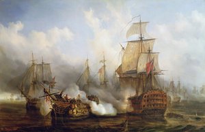 The Redoutable at Trafalgar, 21st October 1805